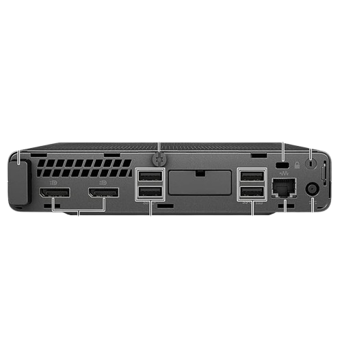 HP EliteDesk 800 G4 Mini Intel Core i5-8500T 16GB RAM 256GB SSD Windows 11 Pro Desktop (Certified Pre-Owned)