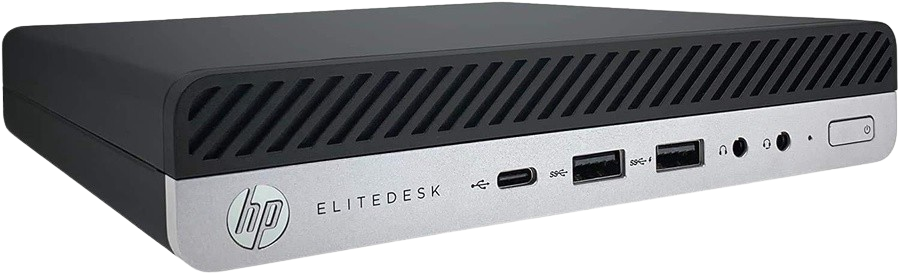 HP EliteDesk 800 G3 DM Intel Core i5-6500T 8GB RAM 256GB SSD Windows 10 Pro Desktop (Certified Pre-Owned)