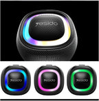 YESIDO 120 W Wireless Bluetooth Speaker - 1 x Microphone RGB Light IPX6 Waterproof 15600mAh Long Battery Life UHF Portable Party Speaker Karaoke YSW21 Black