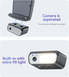 Yesido 3-Axis Gimbal Stabilizer, SF21 Face Tracking With Camera Powerful Battery Built-in Extra Fill Light - Black