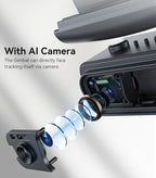 Yesido 3-Axis Gimbal Stabilizer, SF21 Face Tracking With Camera Powerful Battery Built-in Extra Fill Light - Black