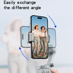 Yesido SF18 360° AI Auto Face Tracking Handheld Gimbal Stabilizer & Selfie Stick Tripod – Grey
