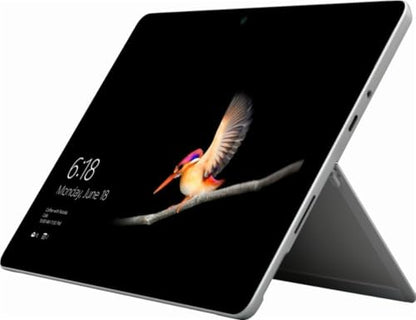 جهاز لوحي 2 في 1 محمول للغاية من Miicrosoft Surface Go، شاشة تعمل باللمس مقاس 10 بوصات، معالج Intel Pentium CPU 4415Y بسرعة 1.6 جيجاهرتز، ذاكرة وصول عشوائي سعتها 4 جيجابايت، سعة تخزين 64 جيجابايت، نظام تشغيل Windows 10، مثالي للطلاب والمحترفين (مستعمل)