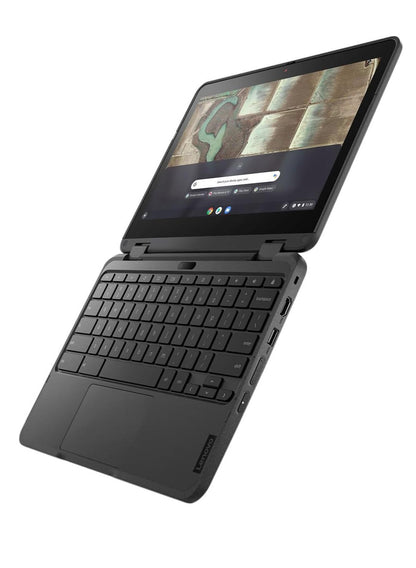 Lenovo 500e Chromebook 3rd Gen 82JB0001US 11.6" Touchscreen - 2-in-1 Convertible Chromebook - 1366x768 HD Display - Intel Celeron N5100 Quad-Core (4 Cores) Processor 1.10GHz - 4GB RAM - 32GB Flash Storage.