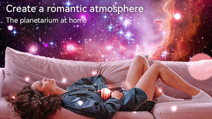 Night Light Galaxy Projector Starry Sky Projector 360° Rotate Planetarium Lamp For Kids Bedroom Valentines Day Gift Wedding Deco