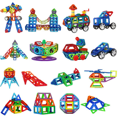 Magnets Toys for Kids Big Size Plus Magnetic Blocks for Children Designer Constructor Set Toys for Boys Building Blocks