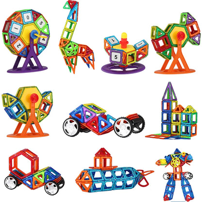 Magnets Toys for Kids Big Size Plus Magnetic Blocks for Children Designer Constructor Set Toys for Boys Building Blocks