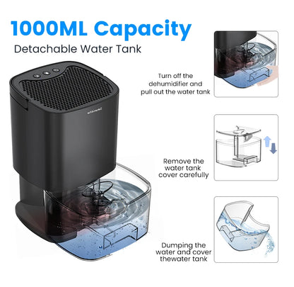 1000ml Capacity Moisture Dehumidifier Air Dryer