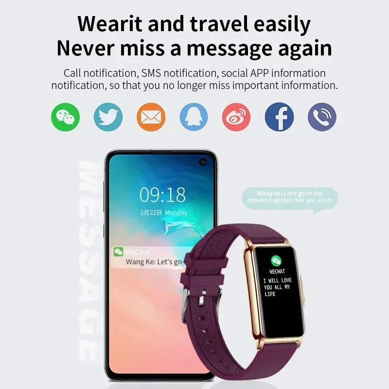 Xiaomi Smart Watch Women Men Bluetooth Connected Phone Music Fitness Sports Bracelet Sleep Monitor Man Smartwatch Women