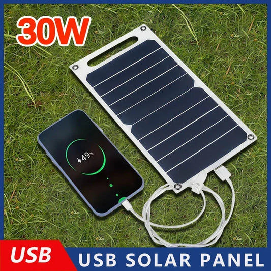 30W Solar Panel With USB Waterproof