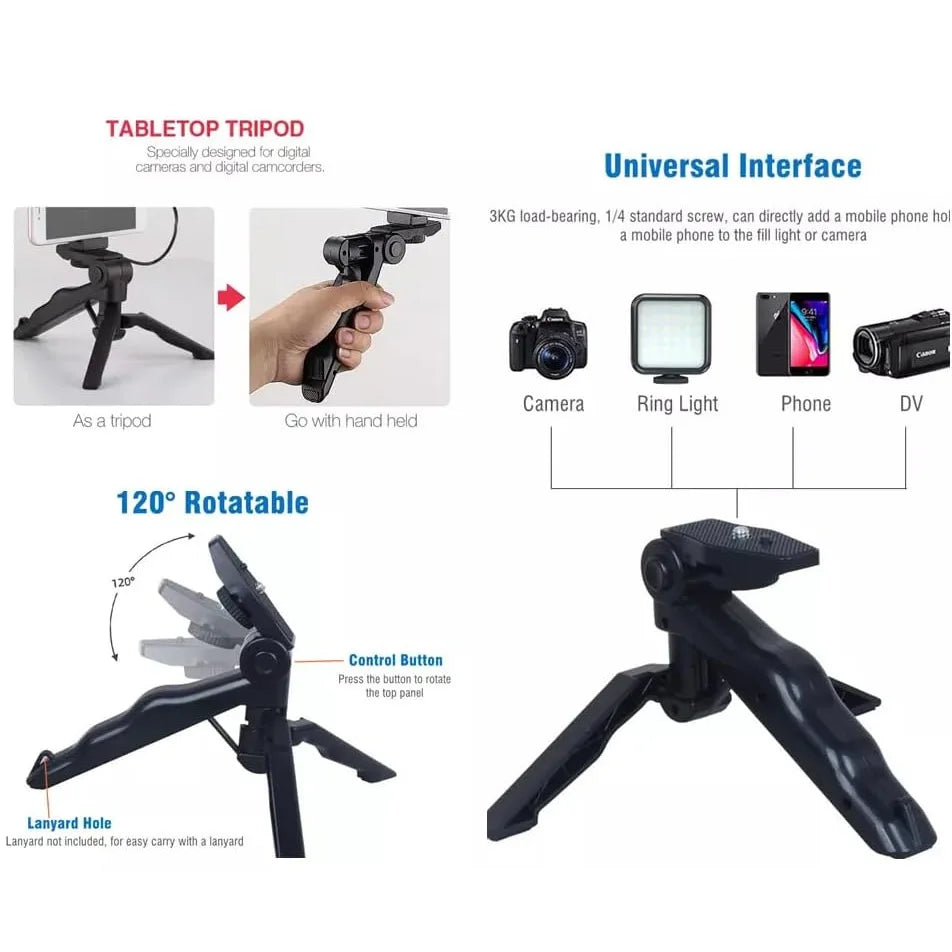 Smartphone Vlogging Kit With Tripod Phone Holder Mini Microphone LED Fill Light Starter For TikTok Live Stream Video YouTube