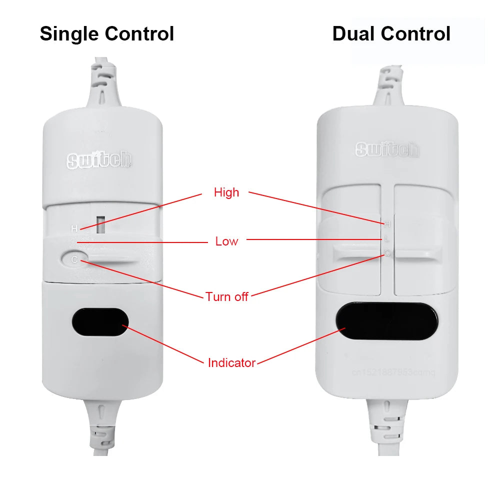 Electric Heating Blanket Automatic Thermostat Double Body Warmer Bed Mattress EU Plug 220V Electric Heated Carpets Mat Pad