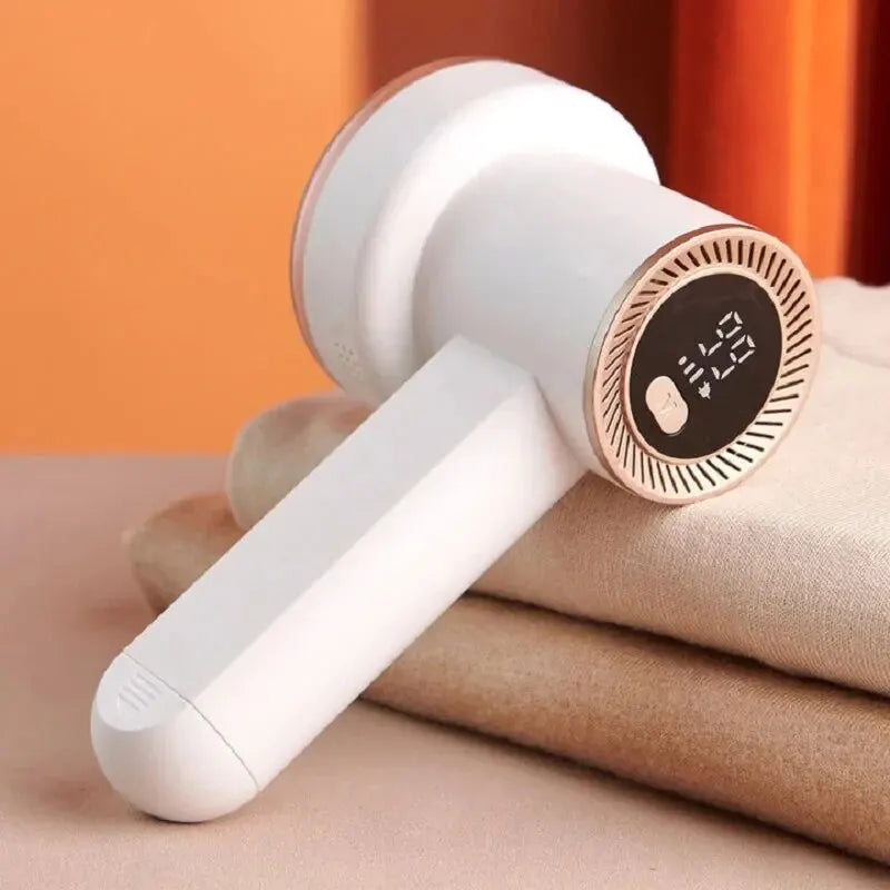 Electric Lint Remover Shaver with LED Digital Display Sweater Couch Fabric Pill Shaver for Sweater Couch Clothes Carpet