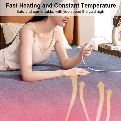 Electric Heating Blanket Automatic Thermostat Double Body Warmer Bed Mattress EU Plug 220V Electric Heated Carpets Mat Pad