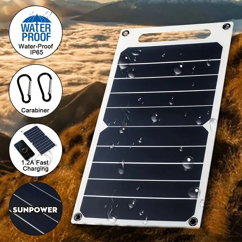 30W Solar Panel With USB Waterproof