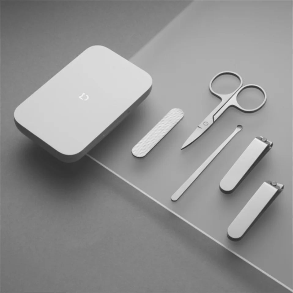 Original Xiaomi Mijia Manicure Nail Clippers Pedicure Set Portable Travel Hygiene Kit Stainless Steel Nail Cutter Tool Set