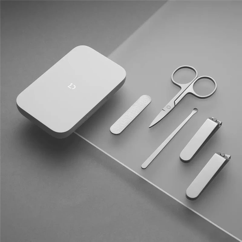 Original Xiaomi Mijia Manicure Nail Clippers Pedicure Set Portable Travel Hygiene Kit Stainless Steel Nail Cutter Tool Set