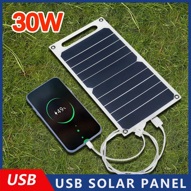 30W Solar Panel With USB Waterproof