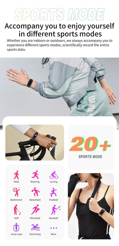 Xiaomi Smart Watch Women Men Bluetooth Connected Phone Music Fitness Sports Bracelet Sleep Monitor Man Smartwatch Women